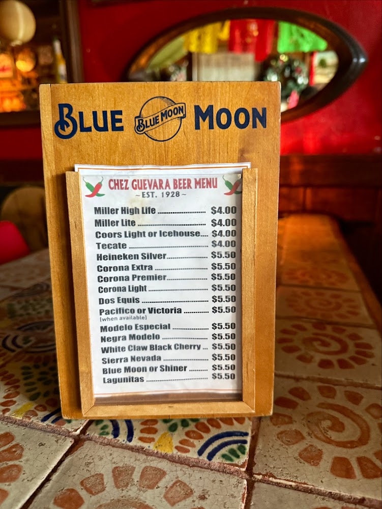 Chez Guevara Restaurant menu 4
